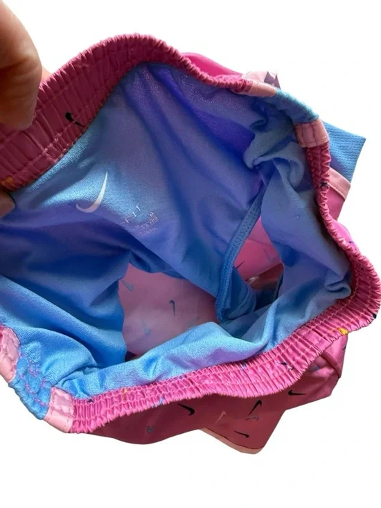 Nike Girls White & Pink "Just Do It!" Short Set - Picture 7 of 9